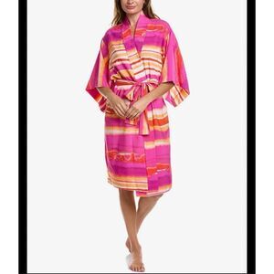 Natori womens Nikko Wrap,Pink Sz Small NWT